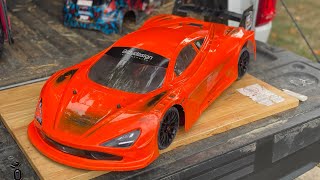 Arrma Limitless GT hits curb at 147 mph￼