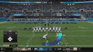 Madden 25 franchises week 9 new Orleans saints vs Carolina panther