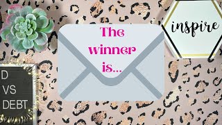 The giveaway winner is….💌