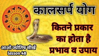 kaal sarp dosh ya yog. कालसर्प योग। Astrology chapter 48