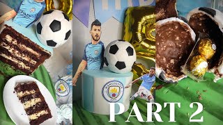 Manchester city cake (part2) #footballcake #gateaufootball