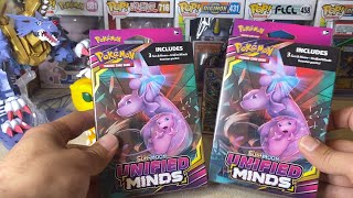 Opening Unified Minds Mew & Mewtwo Pokemon Packs + Giveaway