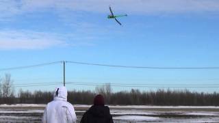 AMR Pilot Evy Pierre Test Flight Goblin 700