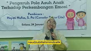 Kekerasan yang Terjadi pada Anak Pelakunya Adalah Orangtuanya Sendiri ? - Hayati Nufus, S.Psi