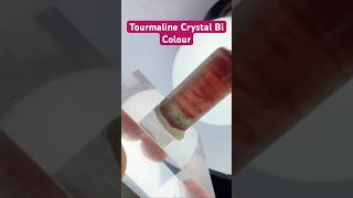 Tourmaline Crystal Bi Colour 🔮😍 #tourmaline #crystal #rareminerals #youtubeshorts #shortsviral