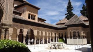 Courtyard of the Alhambra. Granada, Spain