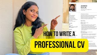 HOW TO MAKE PROFESSIONAL CV | SIMPLE CV FORMAT| DUBAI JOBS | HOW TO GET JOBS IN DUBAI