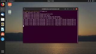 How to change hostname in Ubuntu 19.04