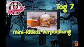 8 Tage Halloween -Tag7 | Mini-Kitkat Verpackung | Candy Corn