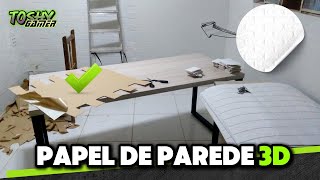 🏘️ Meu QUARTO GAMER com Painel 3D Adesivo Tijolo Branco 🔥🕹️ | ToshyGamer