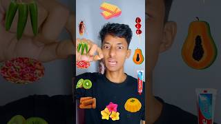 Random Eating Challenge🪳😂🤮#asmr #funny #food #mukbang