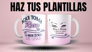 PHOTOSHOP PLANTILLA TAZAS