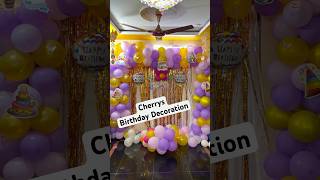 Cherry’s birthday decoration || #birthday #ytshorts #trending #decoration #birthdaycelebrations