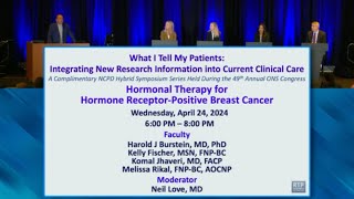 What I Tell My Patients: Hormonal Therapy for Hormone Receptor-Positive Breast Cancer