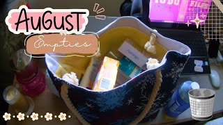 August Empties | Let's Talk Trash