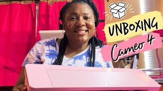 Unboxing Pink Silhouette Cameo 4 | Making My First Cut on Cameo 4