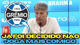 ​🚨​NOTICIAS DO GREMIO HOJE: BOMBA RENATO PORTALUPPI TOMA ATITUDE SOBRE JOGADOR DO GREMIO.