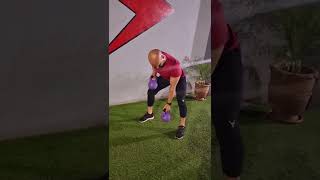 Back Exercise with Kettlebell #shorts #youtubeshorts #exercise