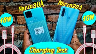 Narzo 30a VS Narzo 20a Charging Test | narzo 30a 0 to 100 charging test