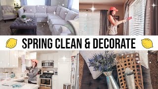 SPRING CLEAN AND DECORATE WITH ME // EXTREME CLEANING MOTIVATION