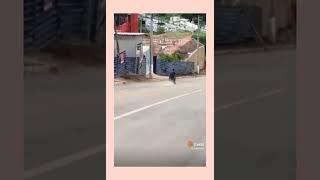 Descendo a ladeira no carrinho de supermercado