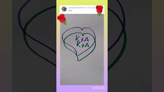 cute name 🥰🥰 K+A#shortvideo //short #alphabet //comments your Frist letter k+A//lovely name try 🥰🥰🥰🌹