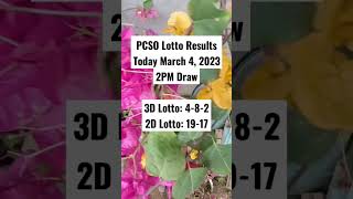 PCSO Lotto Results Today March 4, 2023 2PM Draw