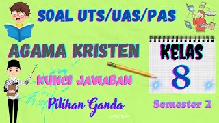 Soal Ulangan UTS/UAS/PAS Agama Kristen Kelas 8 SMP Semester Dua/Genap Pilihan Ganda