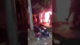 Voraz incendio consumió una casa en el barrio El Carmen de Barranquilla