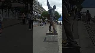 #travelvlog #fredymercury #statue #switzerland #aroundtheworld #2024