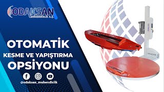 Tablalı Streçleme Makinelerinde Otomatik Kesme Yapıştırma Opsiyonu  | Palet Streç Makinası |