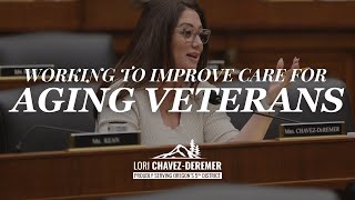 Chavez-DeRemer Advocates for Bill to Help Improve Care for Aging Veterans