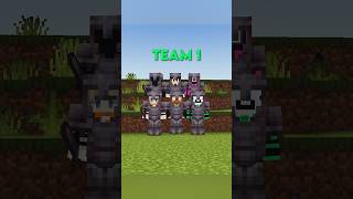 TEAM 1 OR TEAM 2 🤔... #shorts #minecraft