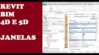 Aula 4 Revit, editando, criando e Inserindo janelas para planejamento 4D e 5D