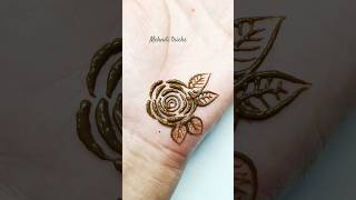 How to make rose | Rose mehndi tutorial | mehndi design #shorts #heenadesign