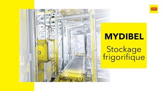 Entrepôt frigorifique automatisé pour le stockage des produits surgelés de Mydibel