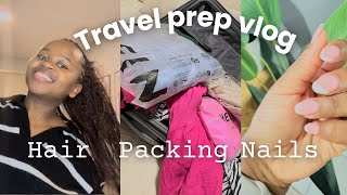 VACATION PREP VLOG| Packing, Nails, Hair, cooking, mini SHEIN haul