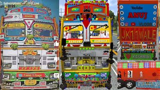 download New Kashmir tata 3518 truck livery for Bussid mod full hd Livery tata 3518 truck livery