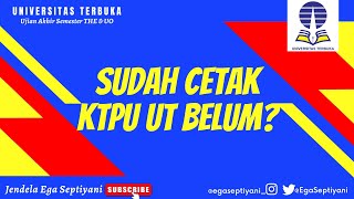 TERBARU‼️CETAK KTPU THE & UJIAN ONLINE UT 2022.1