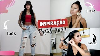 Inspiração natal 2021 - MAKE, CABELO E LOOK