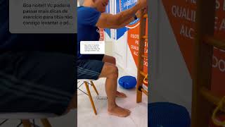 Exercício para fratura de tibia e fibula #Fisioterapia #exercícios #fratura