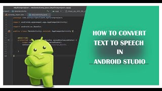 How to Convert Text to Speech in Android Studio | TextToSpeech | Android Coding