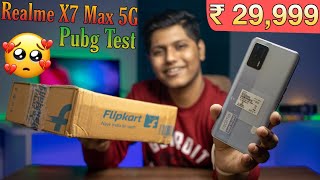 Realme X7 Max Unboxing And Pubg Gameplay (Flipkart Unit) 🔥 Dimensity 1200, 120Hz Screen, 50W 😍