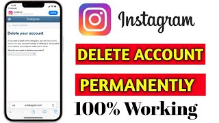 Delate Instagram Account Permanently #settings_bd #instagram 100% Working