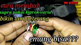 cara mengganti kiprok supra pakai kiprok vario