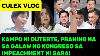 KAMPO NI DUTERTE, PRANING NASA GALAW NG KONGRESO SA IMPEACHMENT NI SARA!