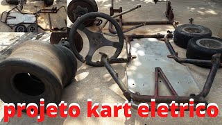 kart elétrico novo projeto do canal feito com eletrica de bicicleta elétrica