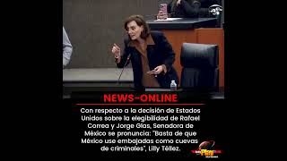 #NewsOnline📰 - #Internacional🌐 ▶️ Senadora de Mexico, se pronuncia sobre decisión de Estados Unidos