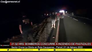 Incendio de pastizales en Cruce La Gloria | 01 de febrero 2022