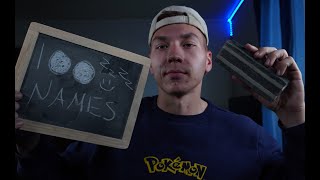 100 Names Chalkboard ASMR